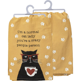 Crazy Cat Lady Gifts, Funny Cat Themed Kitchen Towel