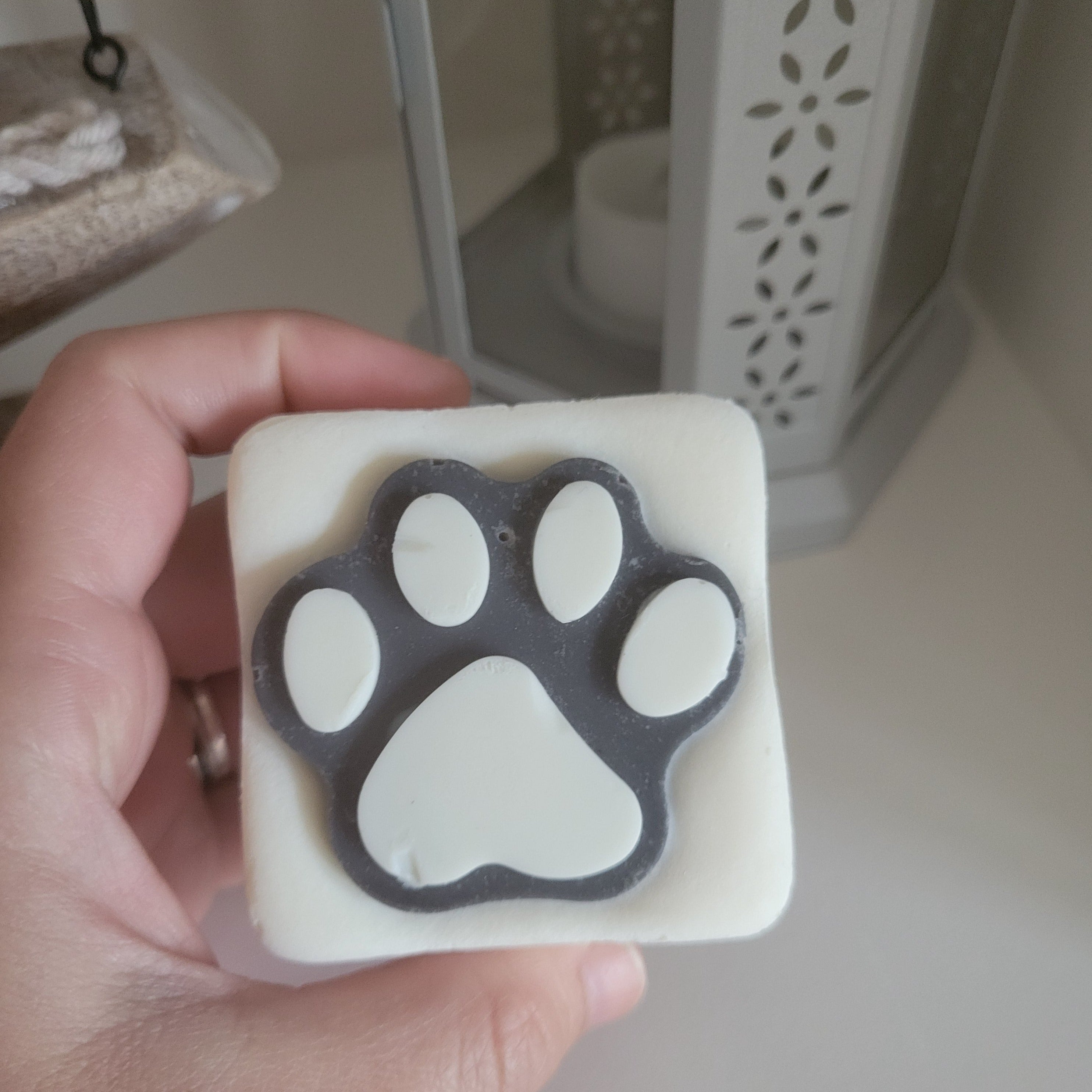 Cucmber Green Tea Paw Print Soap For Cat Lovers
