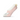 Pink slipper sock with a white paw design on a white background