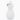 A glossy white ceramic cat figurine wearing black wire-rimmed glasses, photographed against a seamless white background.