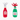 Reindeer Beer and Elf Nog cat toys in festive bottle shapes, red, white, and green.