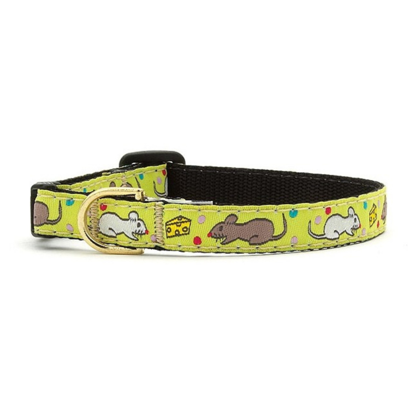 Cheese Cat Collar, Unique Cat Collar Featuring Mice And Cheese