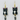 Cat-shaped earrings on a white background