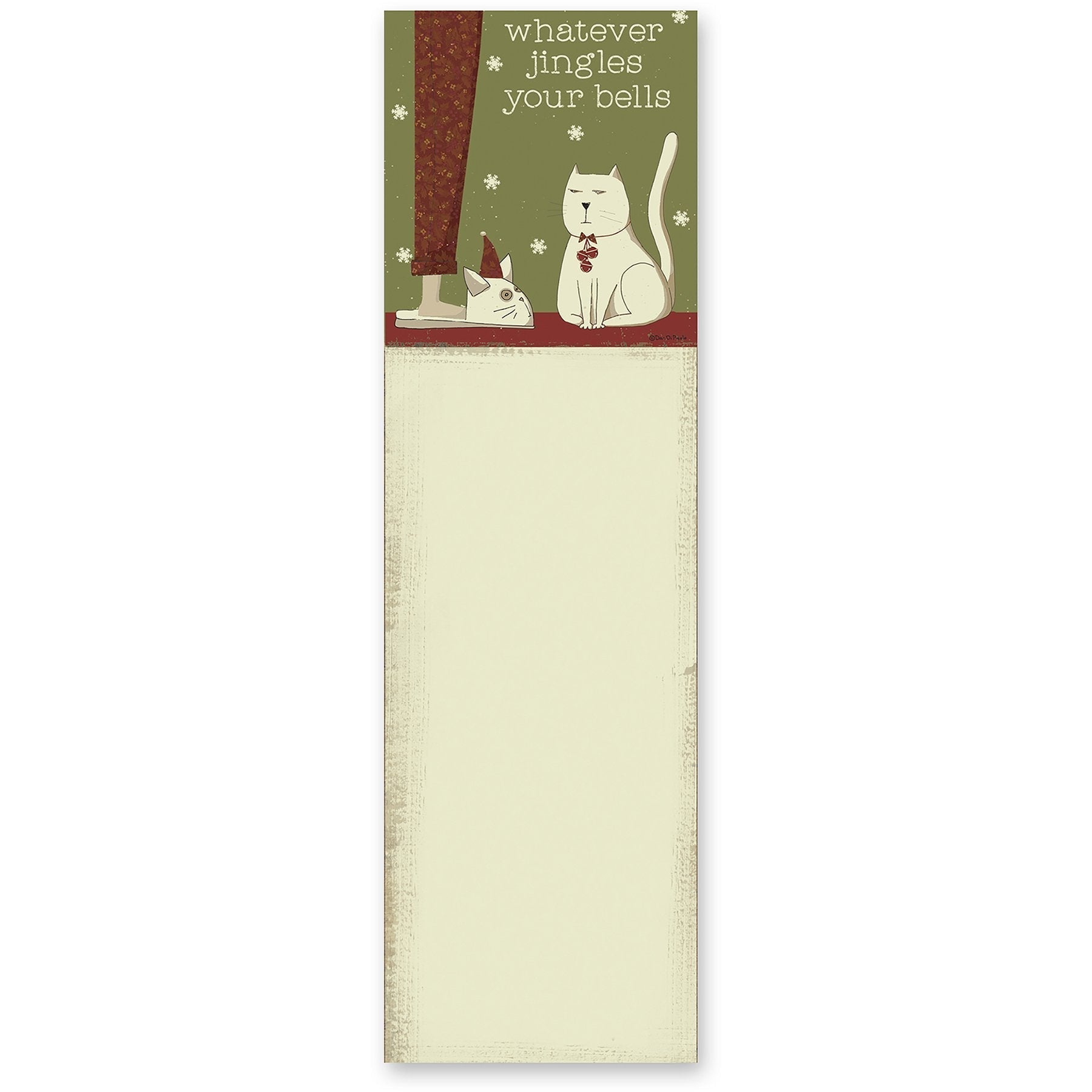 Christmas Gifts For Cat Lovers, Whatever Jingles Your Bells Cat Notepad