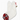 White stocking with cat face, black plastic eyes, and festive red plaid accents, hanging from a 3.5-inch loop.