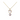 A gold necklace featuring a pendant shaped like a cat's head with a pearlescent white inlay and a dangling pearl bead below, shown on a plain white background.