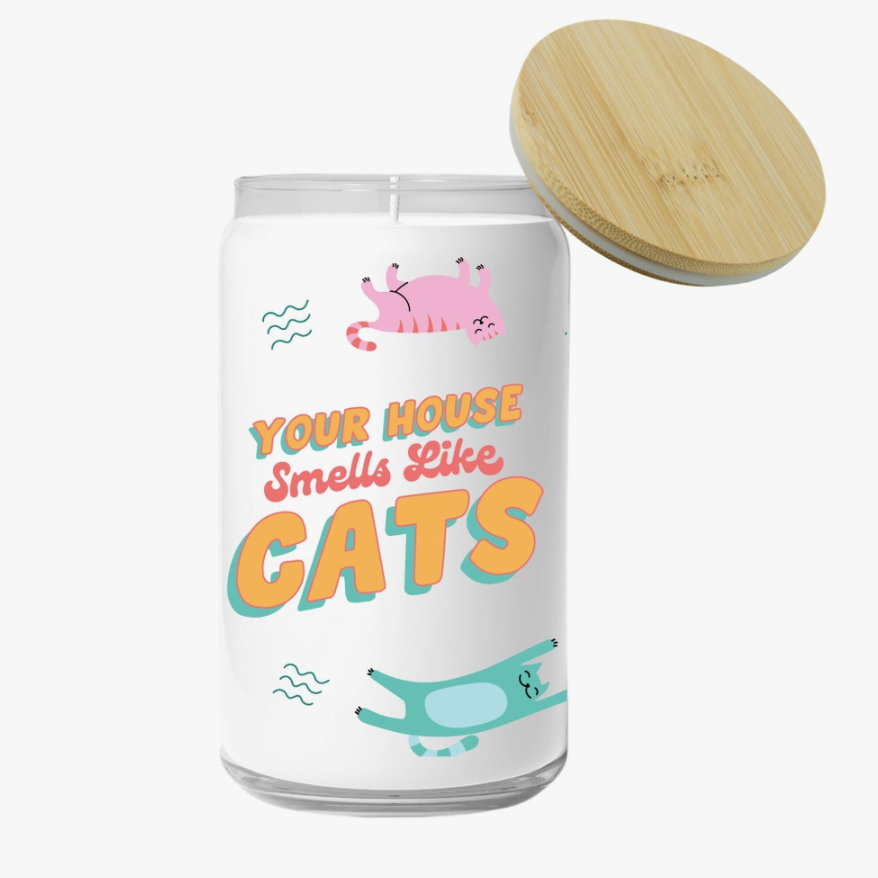 Cat Gag Gifts, Your House Smells Like Cats Candle