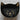 Black Cat Bowl – Decorative Cat Face Dish with Gold Tone Details