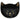 Black Cat Bowl – Decorative Cat Face Dish with Gold Tone Details