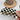 Black and white checkered cat-shaped comb, mini pocket comb, 4-inch plastic accessory.