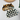 Mini cat hair combs in leopard and checkered patterns.