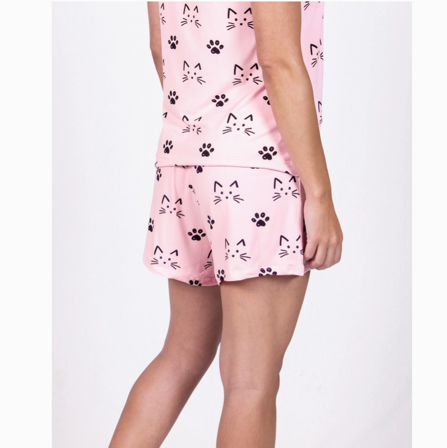 The Cat's Pajamas Shorts Pink – Purrs and Whiskers