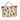 Cheeky Cats Travel Toiletries Bag with vibrant cat silhouettes, shown packed with travel essentials.