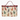 Close-up of the interior elastic slots in the Cheeky Cats Travel Toiletries Bag with colorful matching lining.