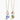 Two cat-shaped necklaces with floral designs on gold chains against a white background.