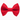 Red bow tie on a white background