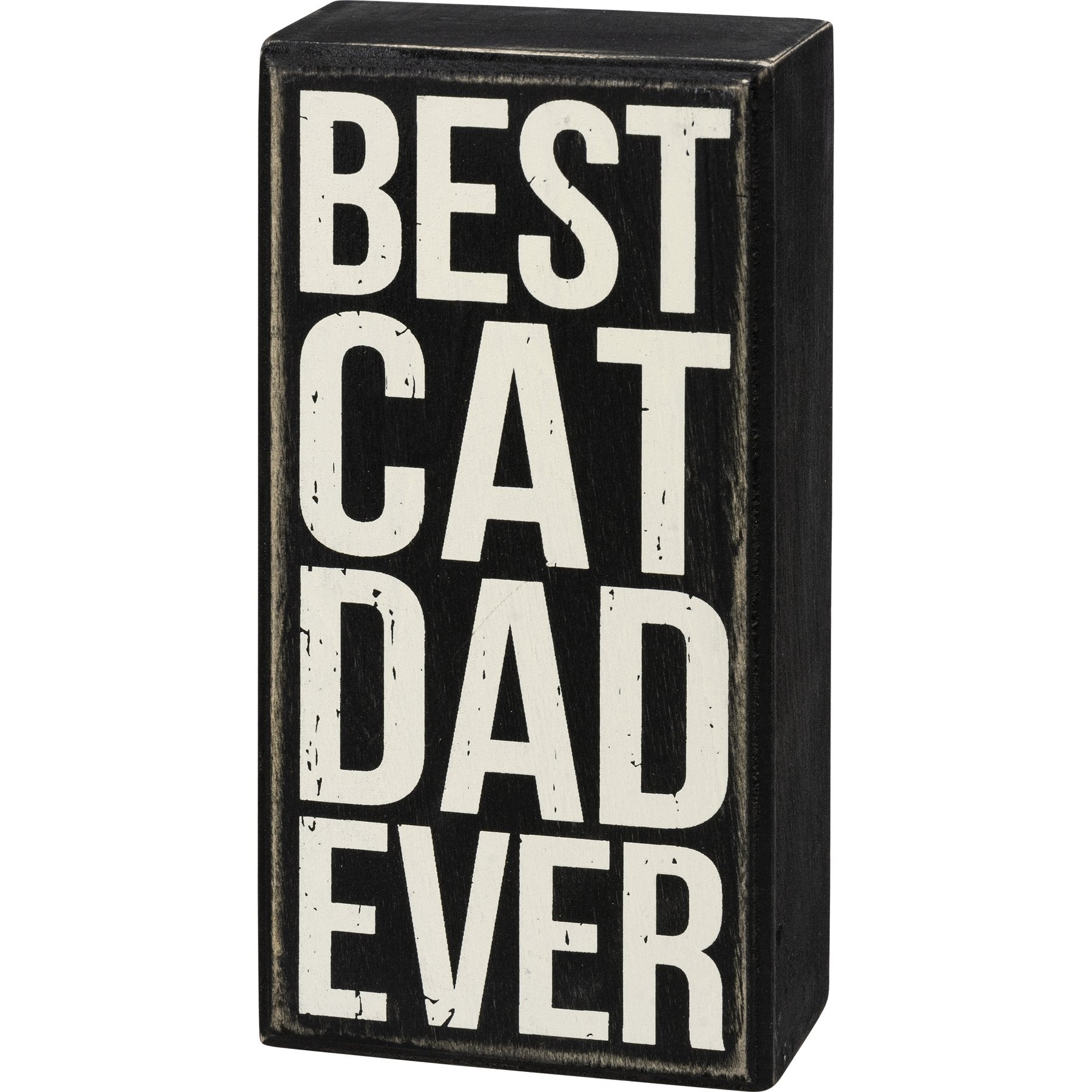 Cat Themed Gifts For Men, Cat Dad Gifts, Best Cat Dad Ever Box Sign