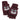 Cute Cat Themed Accessories, Burgundy Cat Mittens for Women With A Flip Cat Design