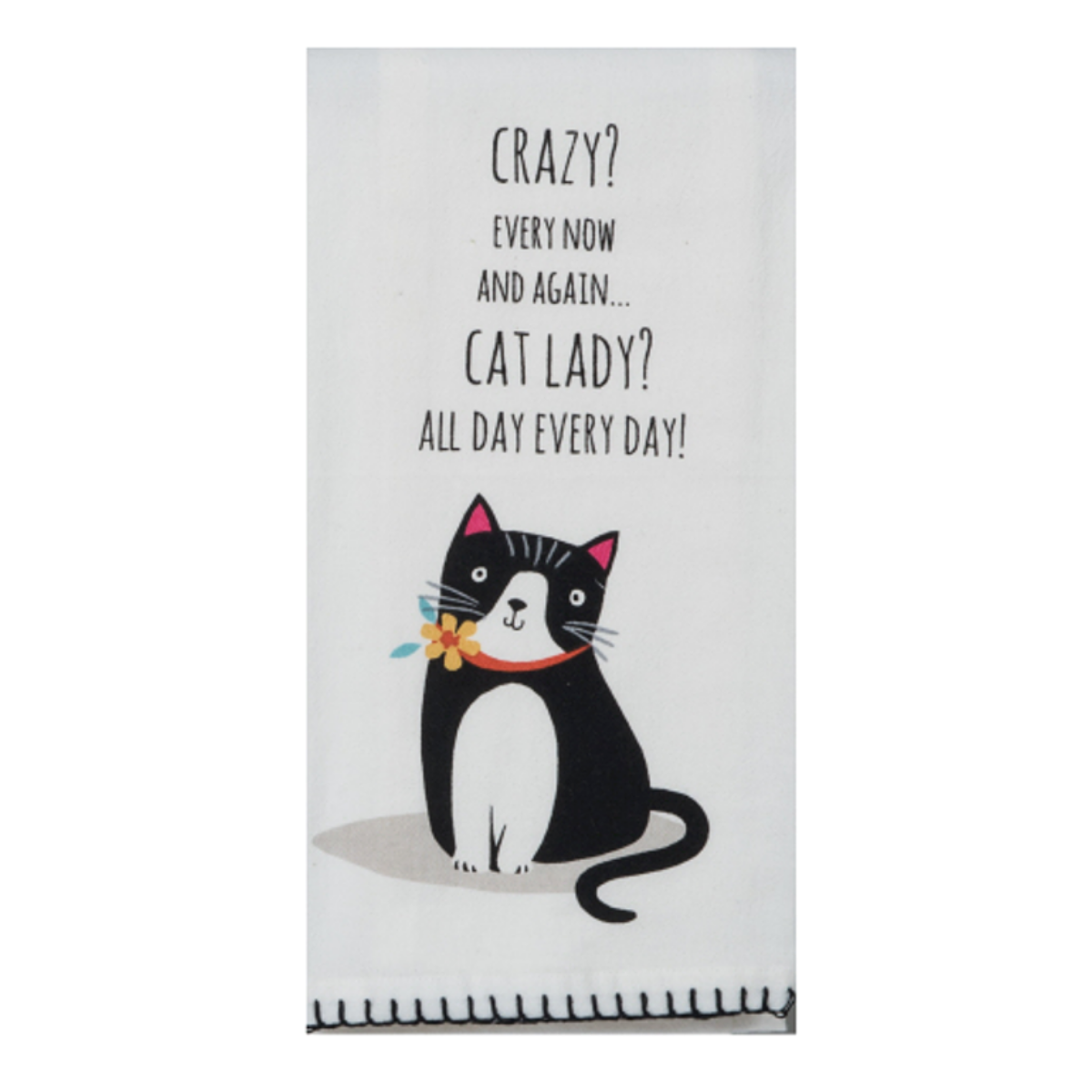 Funny gifts for Cat Ladies, Funny Flour Sack Towels, Cat Lady Flour Sack
