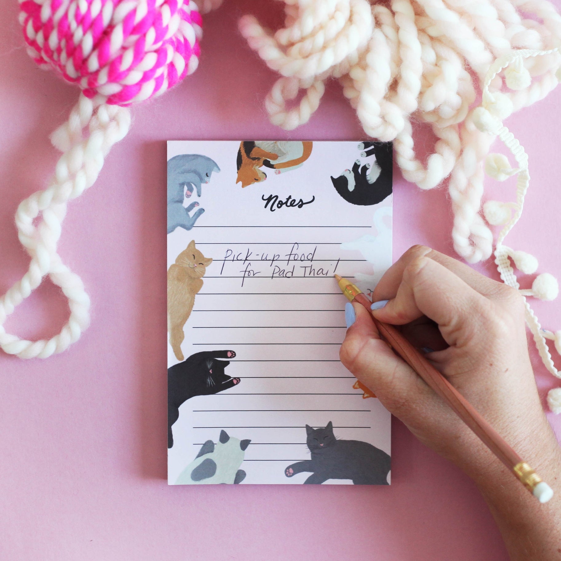 Cat Inspired Gifts, Cat Memo Pad For Cat Lovers