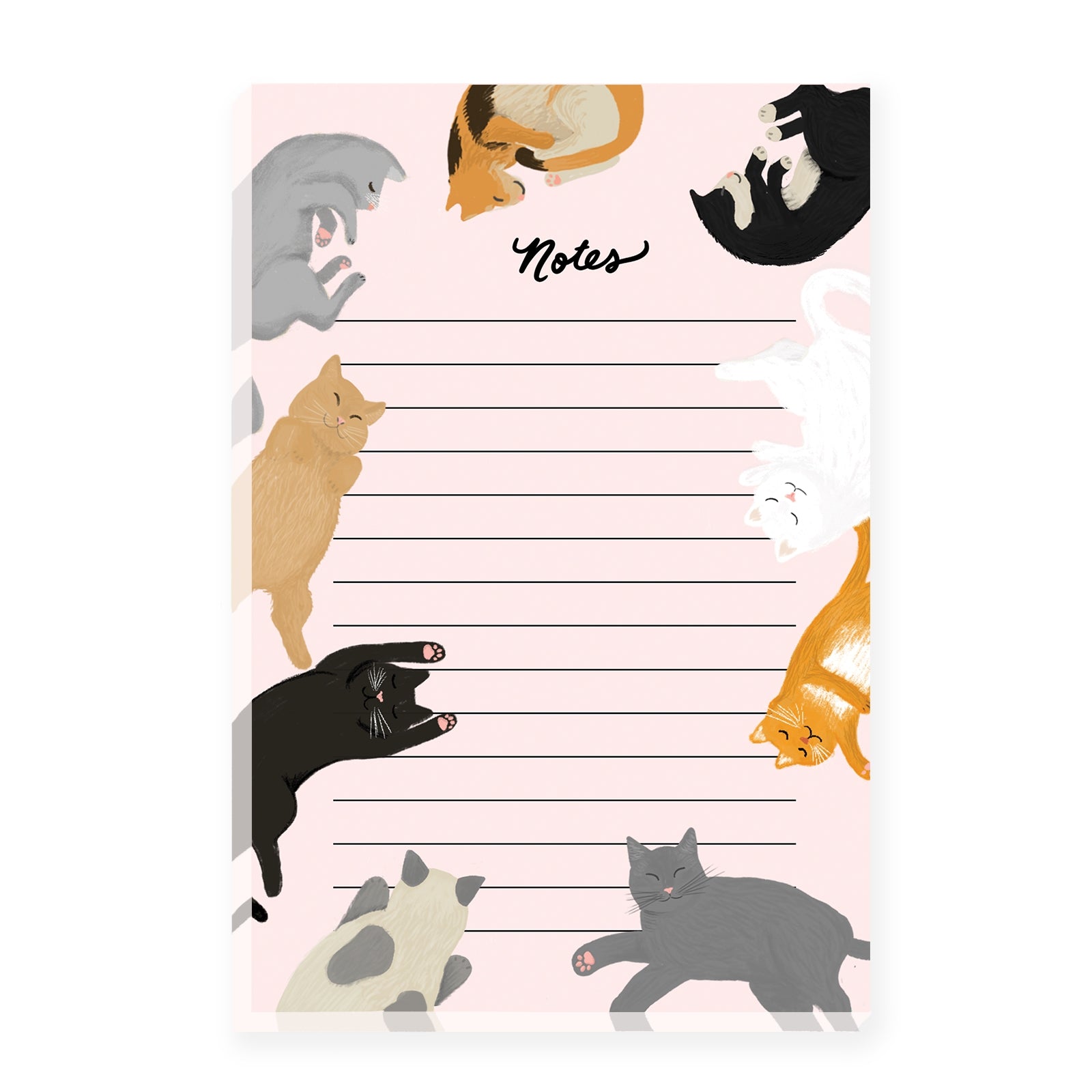 Cat Notepad Featuring 9 Adorable Cats