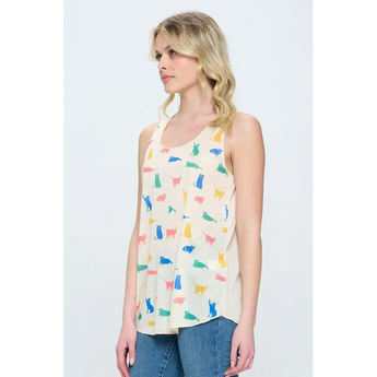 Tank Top With Cats On It For Women, Cat Lover Clothes