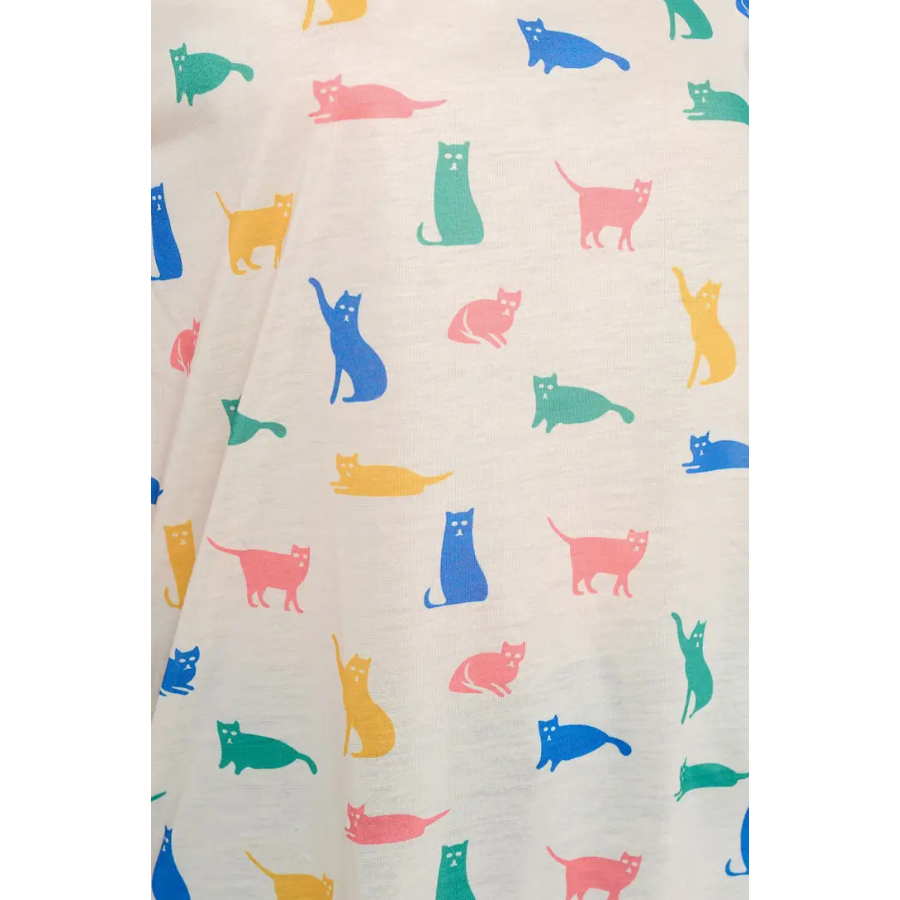 Colorful cat Print Tank Top For Women Who Love Cats