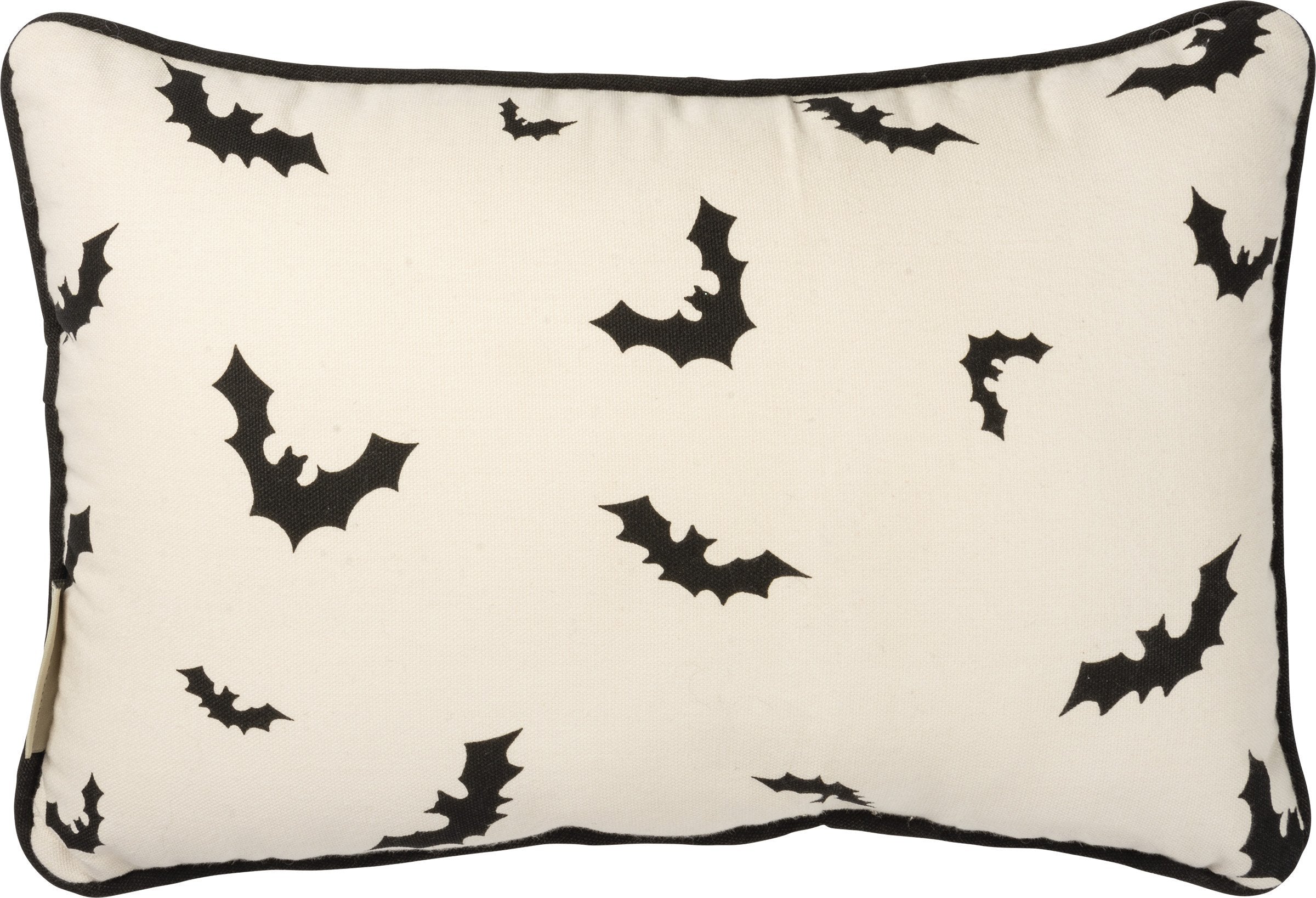 Halloween Cat Pillow With Black Cats And Bats