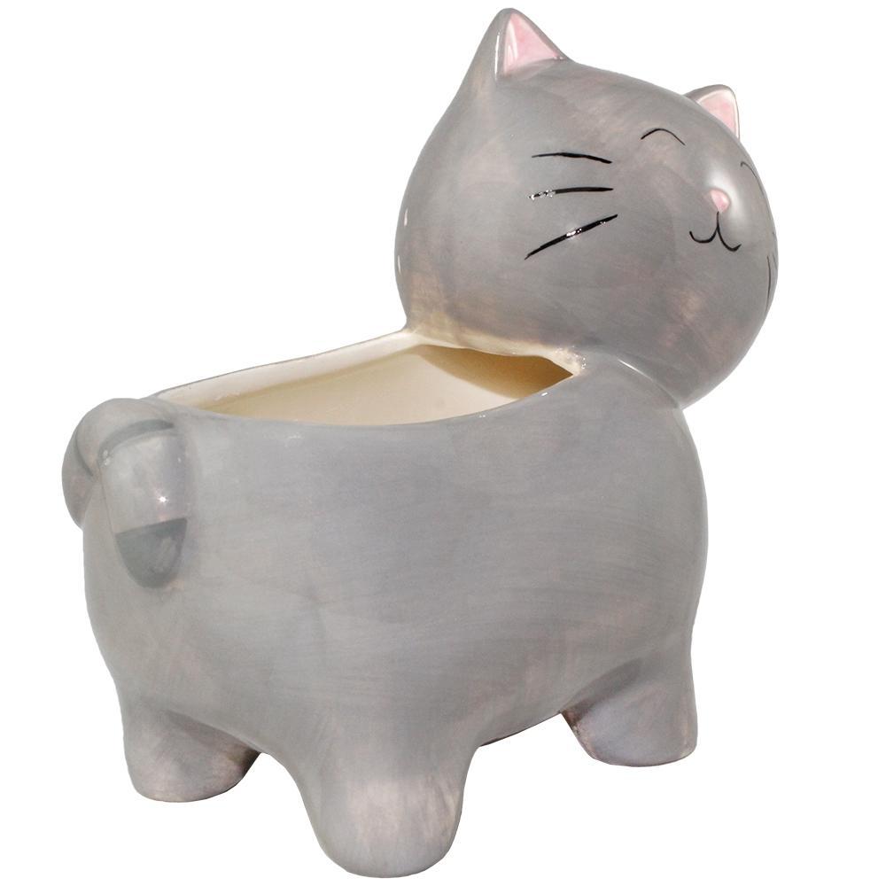 Cat Flower Pot For Outdoor Use