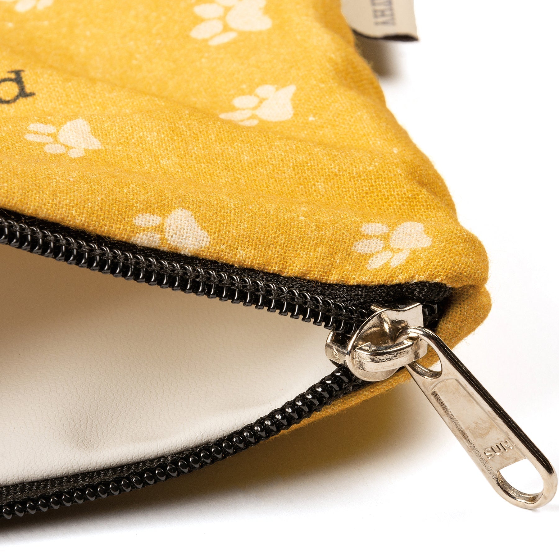 Cat Lady Zipper Pouch With An All-Over Paw Print