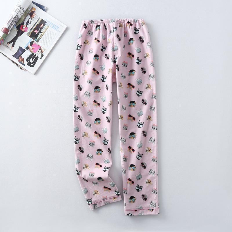 The drawstring pants of these pajamas with cats on them keep you cozy and give you enough stretch to make lounging more comfortable. 