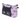 Cat Cosmetic Bag Featuring a Fluffy Black Cat and the Words Meow Printed On a Pink Background