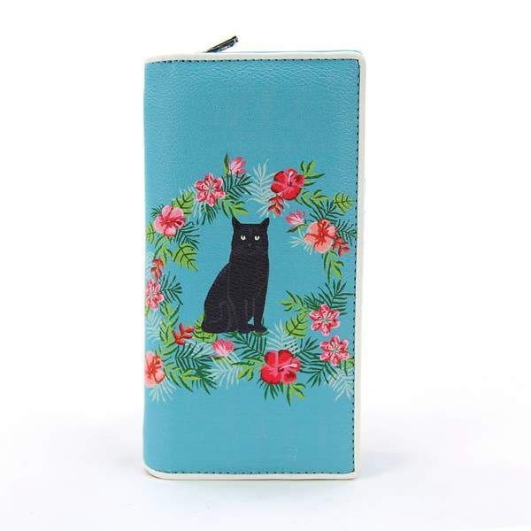 Cute Cat Wallet, Black Cat Wallet for Women Who Love Cats