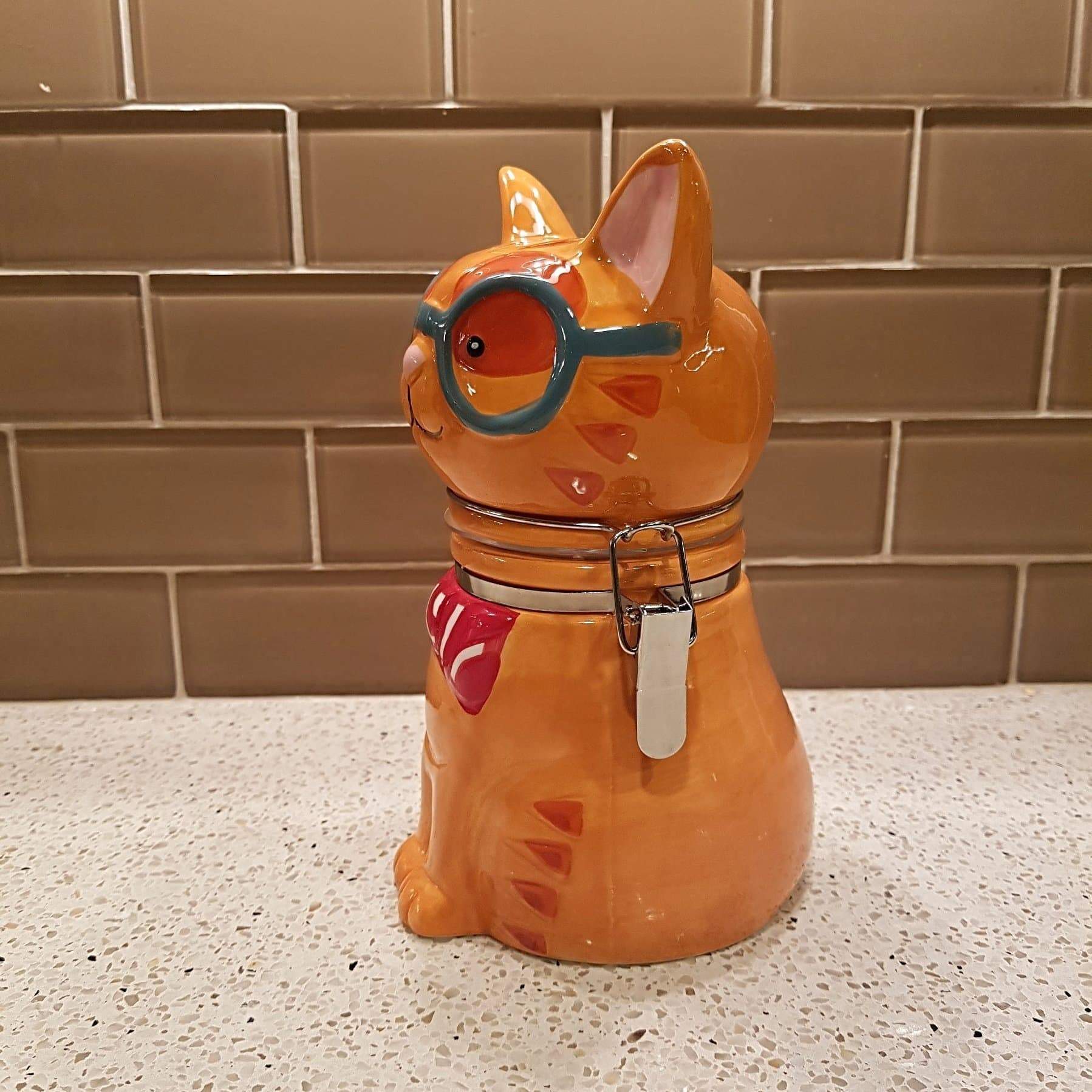 Cat Kitchen Accessories, Cat Treats Jar