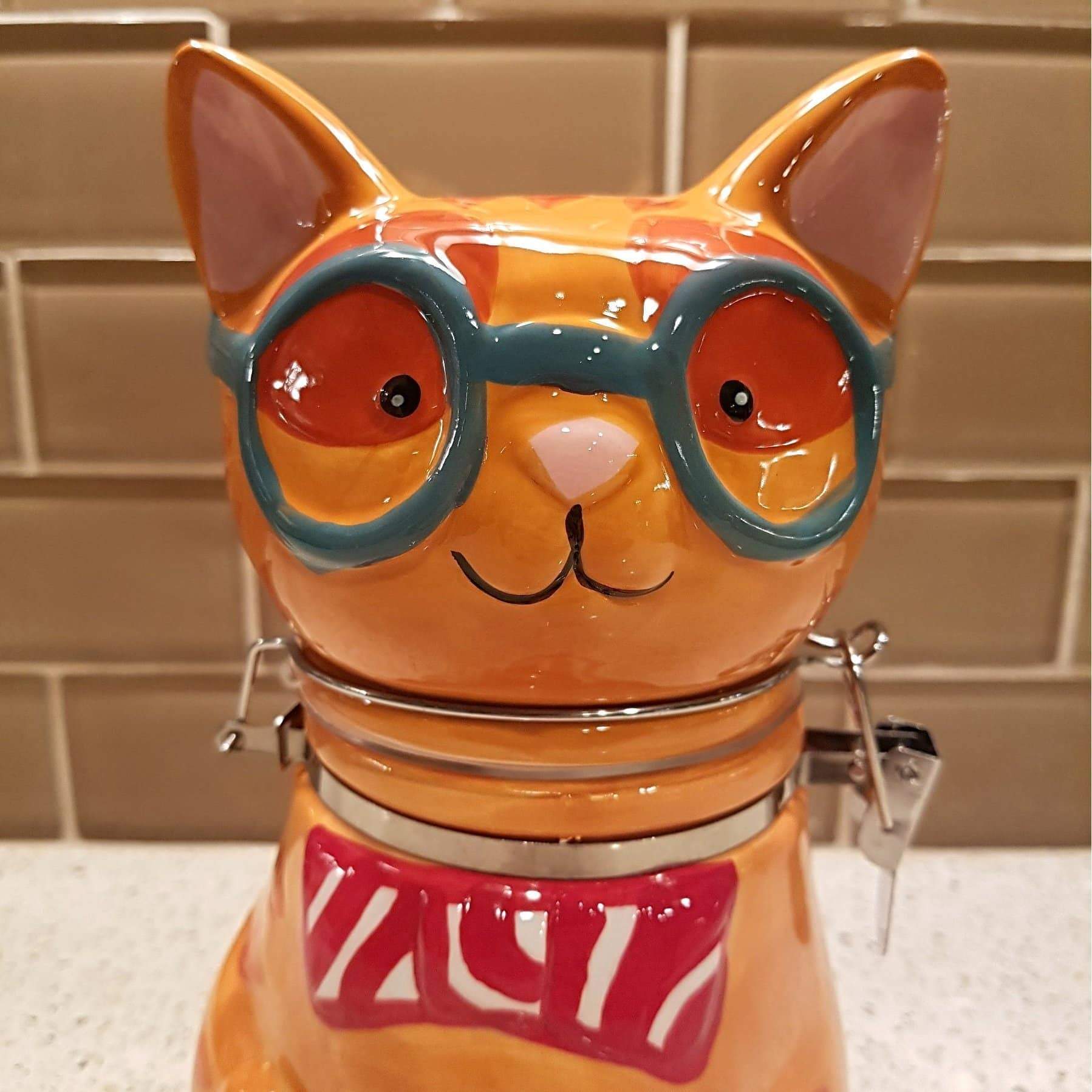 Funny Cat Gifts for Cat Lovers, Cat Shaped Cookie Jar