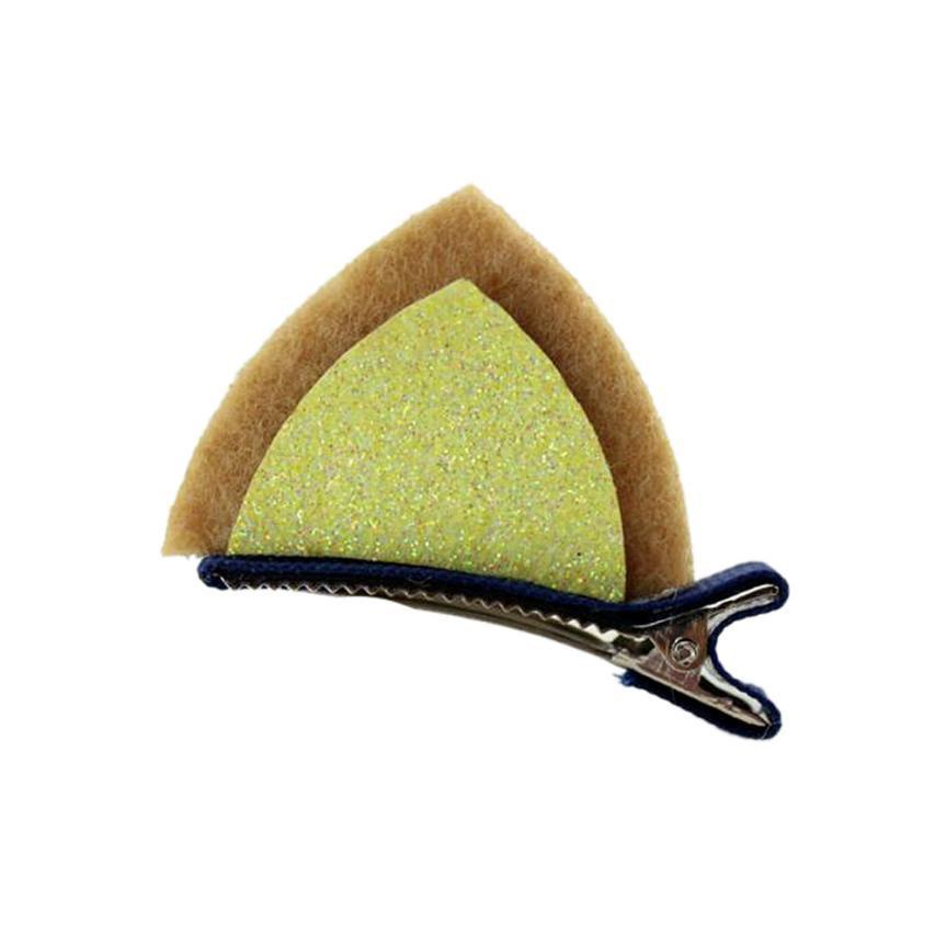 Pick up these golden tabby cat ear hair clips for a fun cat themed accessory that shows everyone your favorite pet.