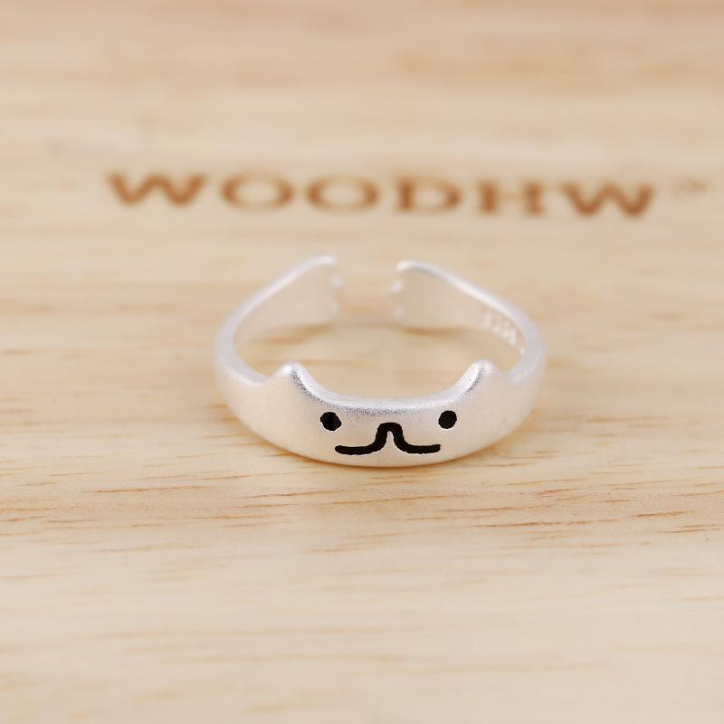Cat Ring Silver, Cat Shaped Adjustable Ring