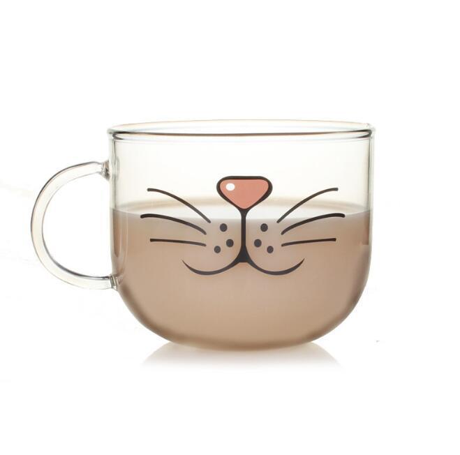 Your morning coffee ritual becomes a whole lot more fun with this cat face mug!