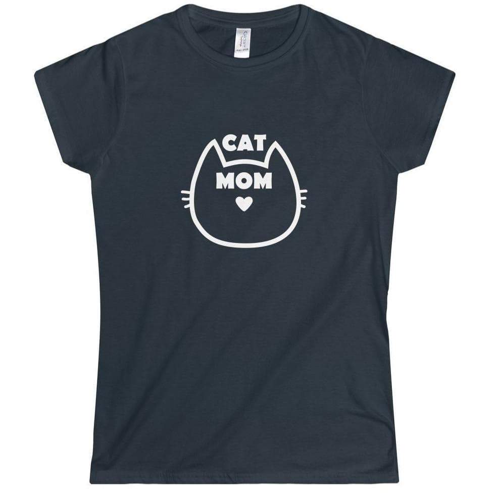 Pick up this cat mom t-shirt for a fun and sweet addition to your crazy cat lady clothing.