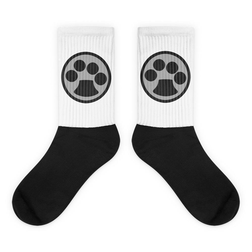 Presents for Cat Lovers, Cat Paw Socks Featuring a Black Paw Printed and a Cushioned Bottom