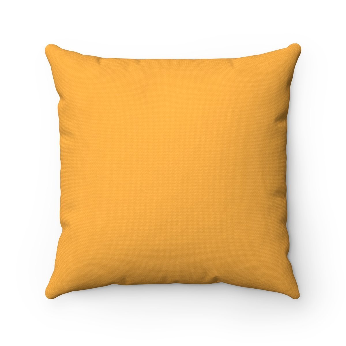 Bright yellow cat throw pillow