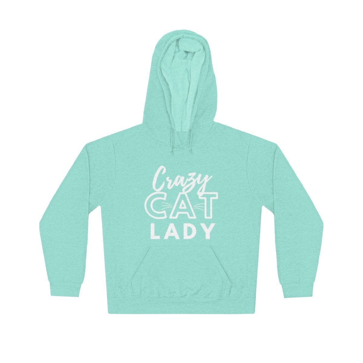 Cat Themed Gifts for Her, Green Crazy Cat Lady Sweatshirt