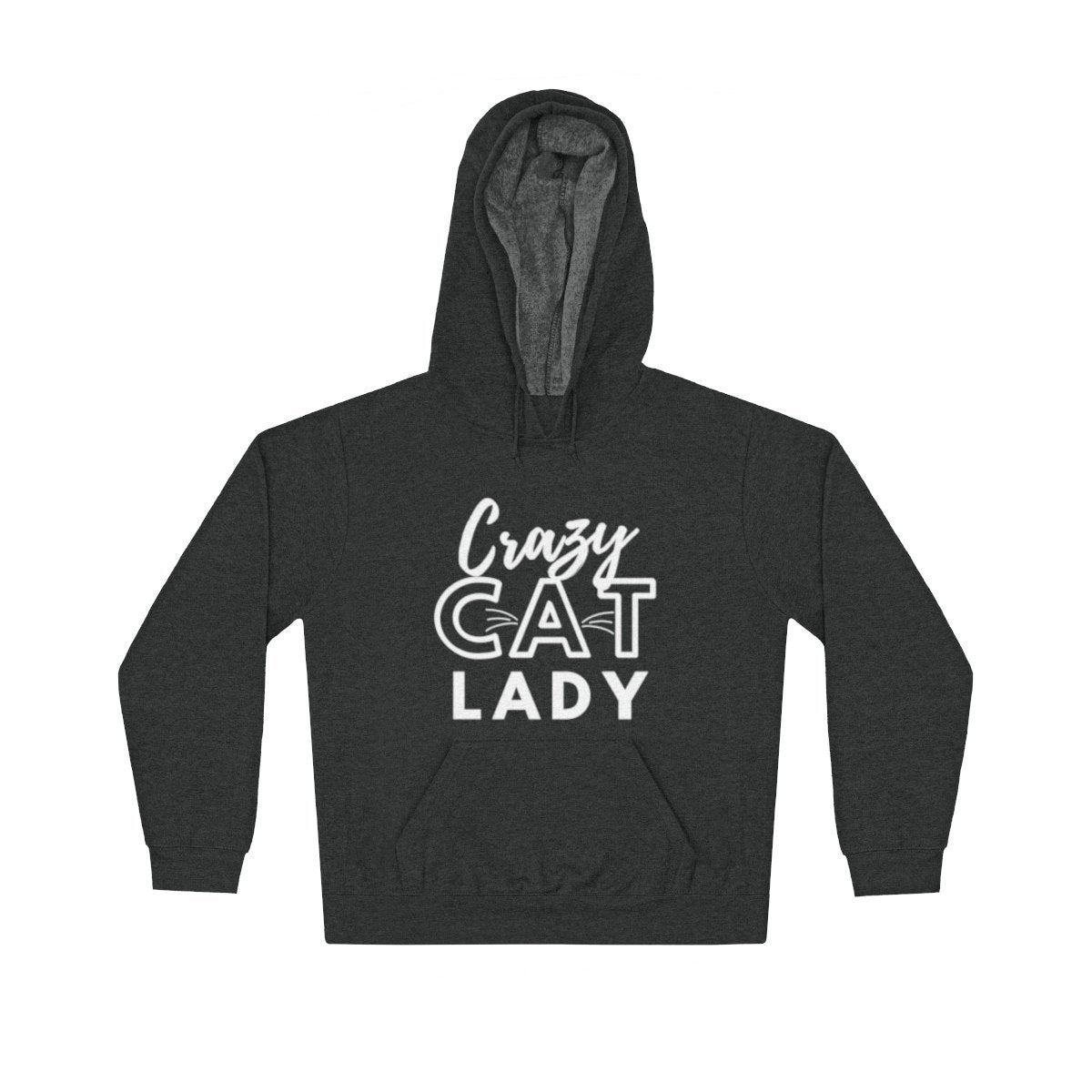Gifts for Crazy Cat Lady, Black Crazy Cat Lady Sweatshirt Made from a Soft Cotton Blend