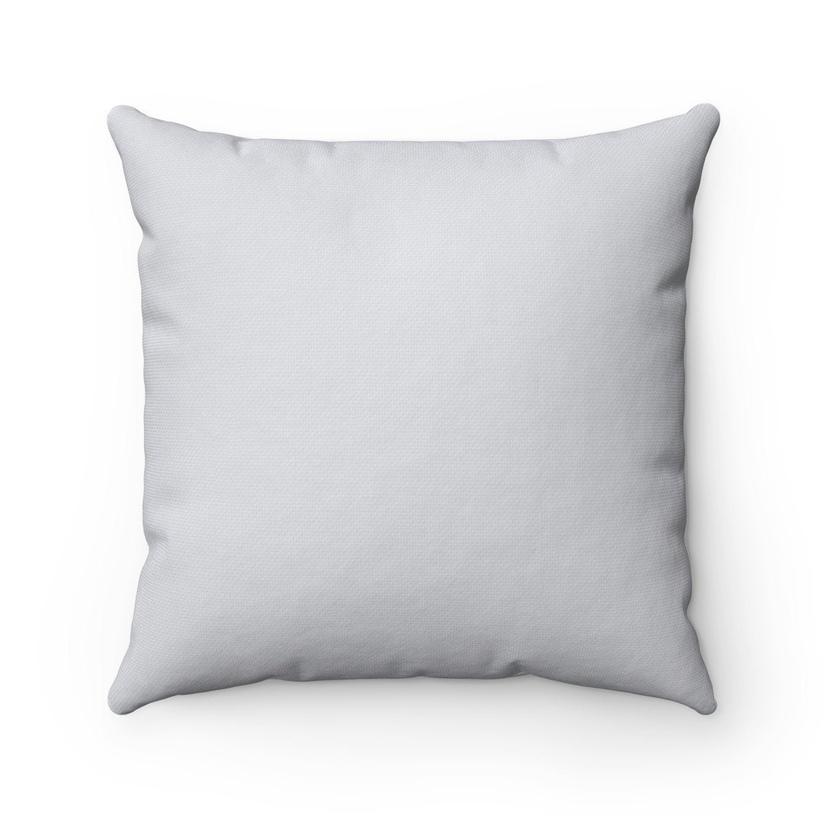 Light Gray Cat Pillow Featuring a Woman and a Gray Tabby Cat Printed on the Front