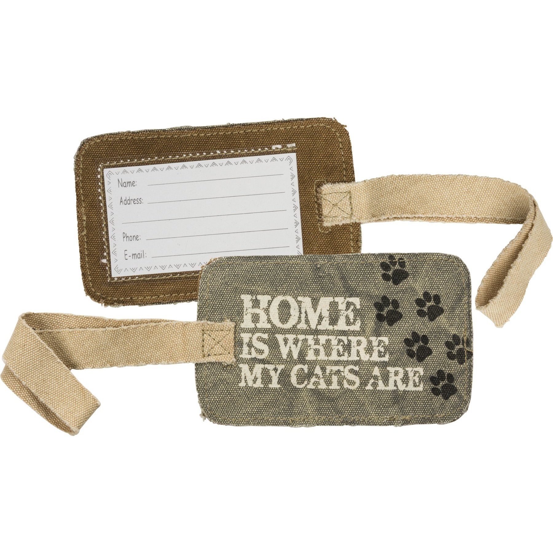 Unique Gifts for Cat Lovers, Home Is Where My Cats Are Cat Luggage Tag