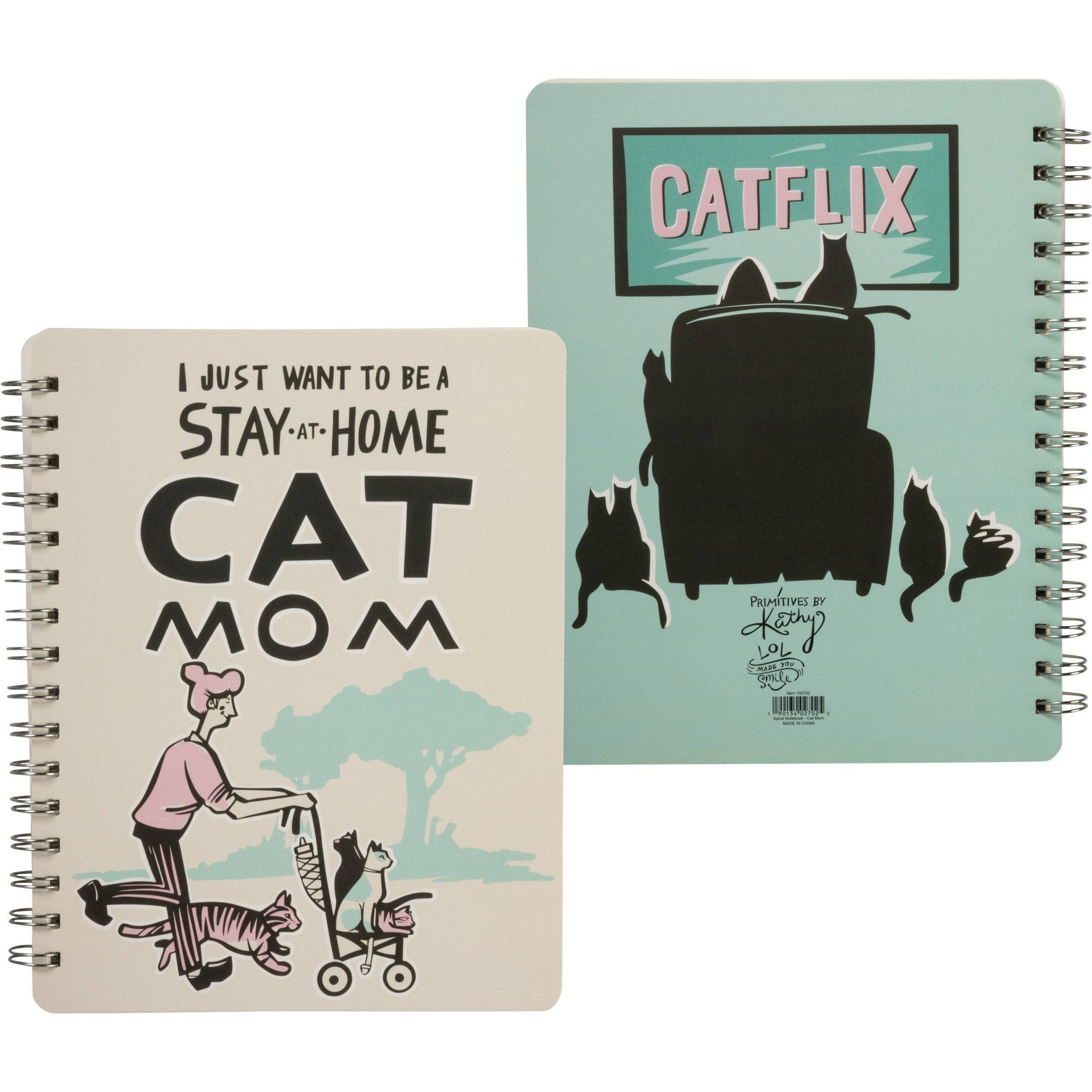 Cat Themed Gifts for Her, Cat Mom Notebook