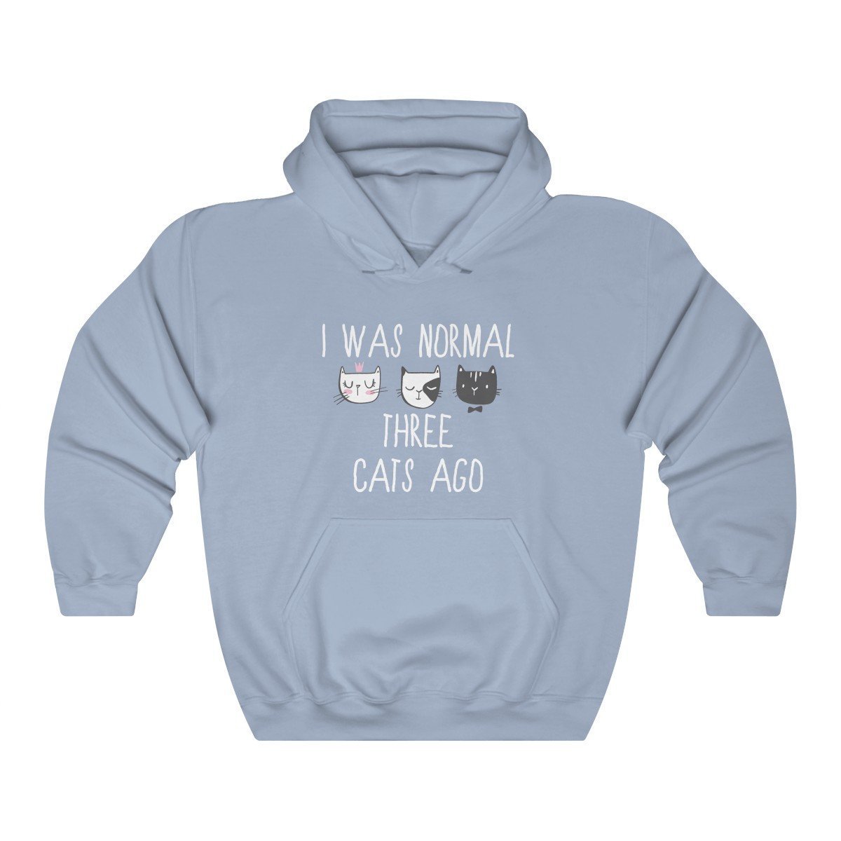 Cat Themed Clothing for Women, Funny Cat Sweater with the Print I Was Normal Three Cats Ago