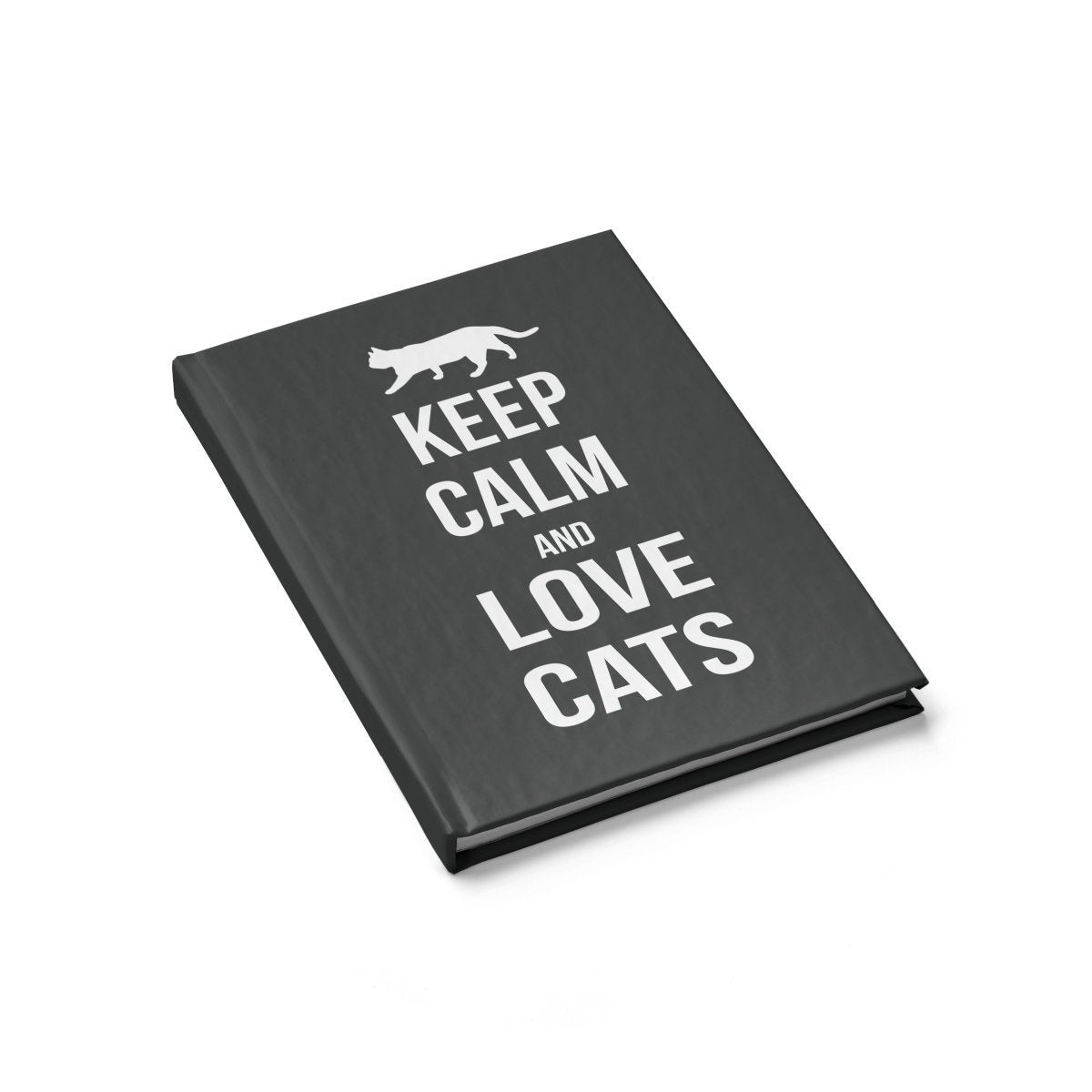 Presents for Cat Lovers, Cat Journal Featuring the Phrase Keep Calm and Love Cats