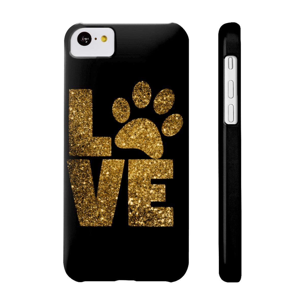 Phone case for cat lovers, Love Paw Prints Phone Case