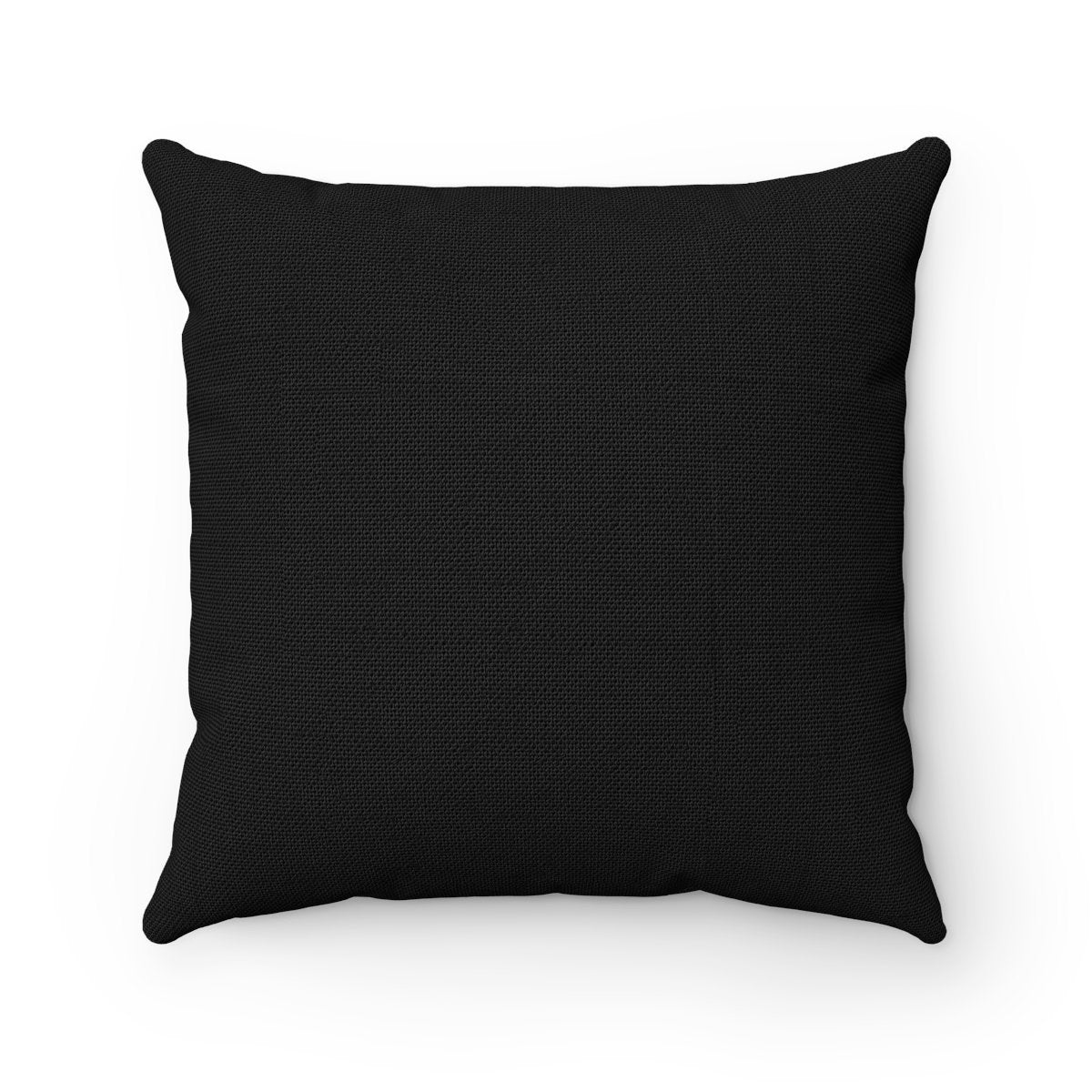 Cat Throw Pillow With a Solid Black Back